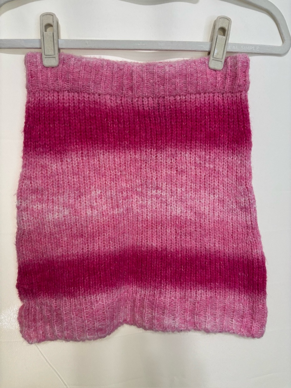 Tach Clothing Pink Gradient Ombre Knit Mini Boho Tania Skirt XS Anthropologie - Picture 2 of 13